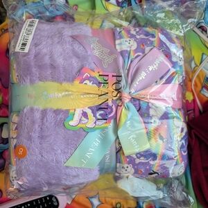 Posh Peanut Lavender and Rainbow Blanket Set